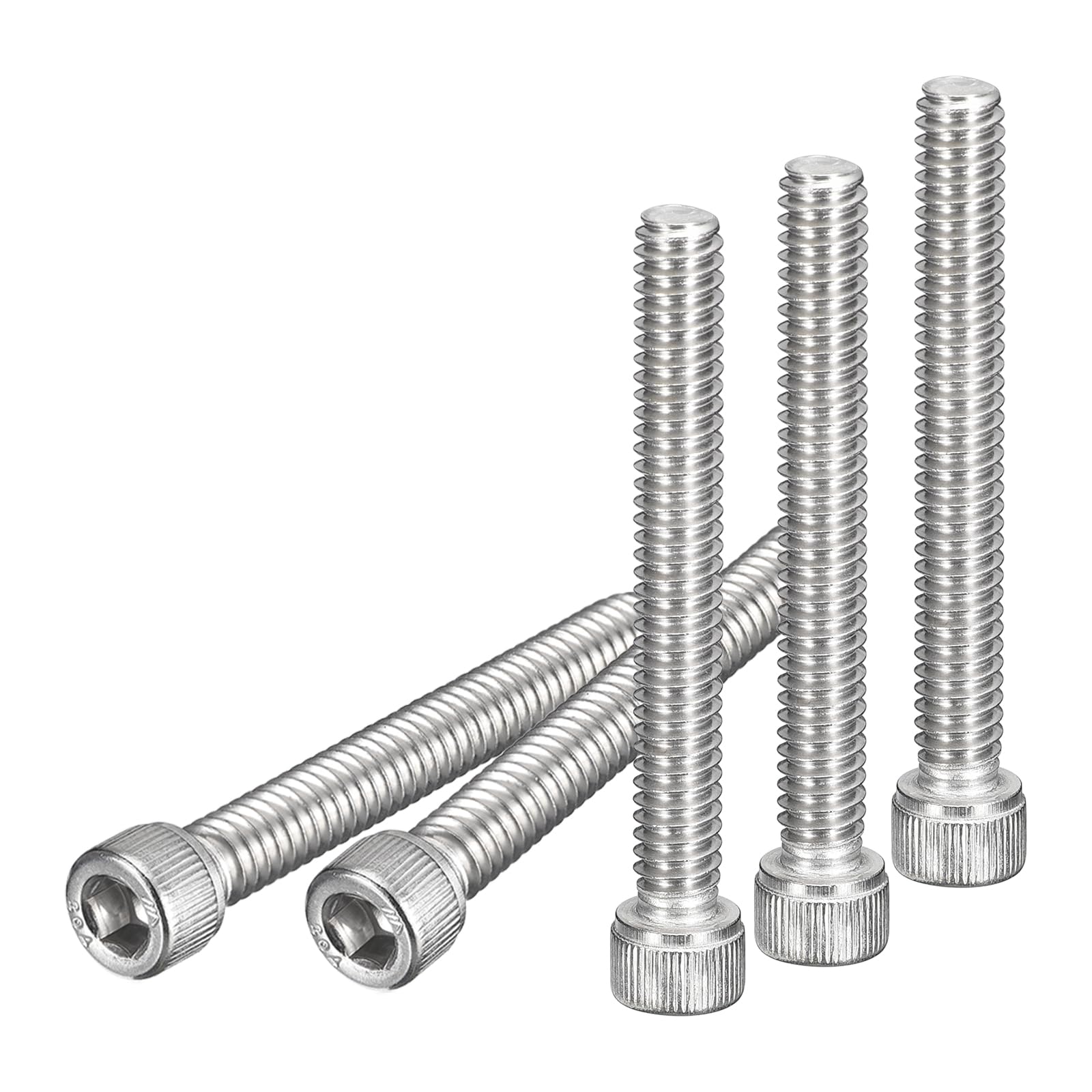 DTGN 1/4-20x2" Socket Head Cap Screws Bolts, 25Pcs 304 Stainless Steel 18-8, Machine Hex Socket Screw, Hex Drive, Bright Finish, UNC Coarse Thread Fully Threaded