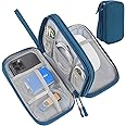 CAOODKDK Electronic Organizer Travel Cable Accessories Bag, Waterproof Electronic Organizer Case, Accessories Organizer Bag for Power Bank, Charging Cords, Chargers, USB Cable, Earphones (Dark Green)