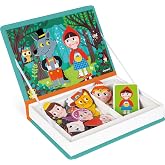 Janod - Magneti'book - Fairy Tales Magnetic Toy - 40 Pieces | Encourages Motor Skills and Imagination - Ideal Learning Gift for Kids Ages 3 and Up - Portable Travel Activity for Toddlers