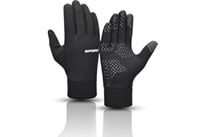 Lorpect Winter Gloves for Men Women Touch Screen Gloves Cold Weather Warm Driving Running Gloves