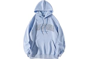 SOLY HUX Women's Cute Hoodies Graphic Preppy Sweatshirts for Teen Girls Long Sleeve Pullovers Fall Outfits with Pockets