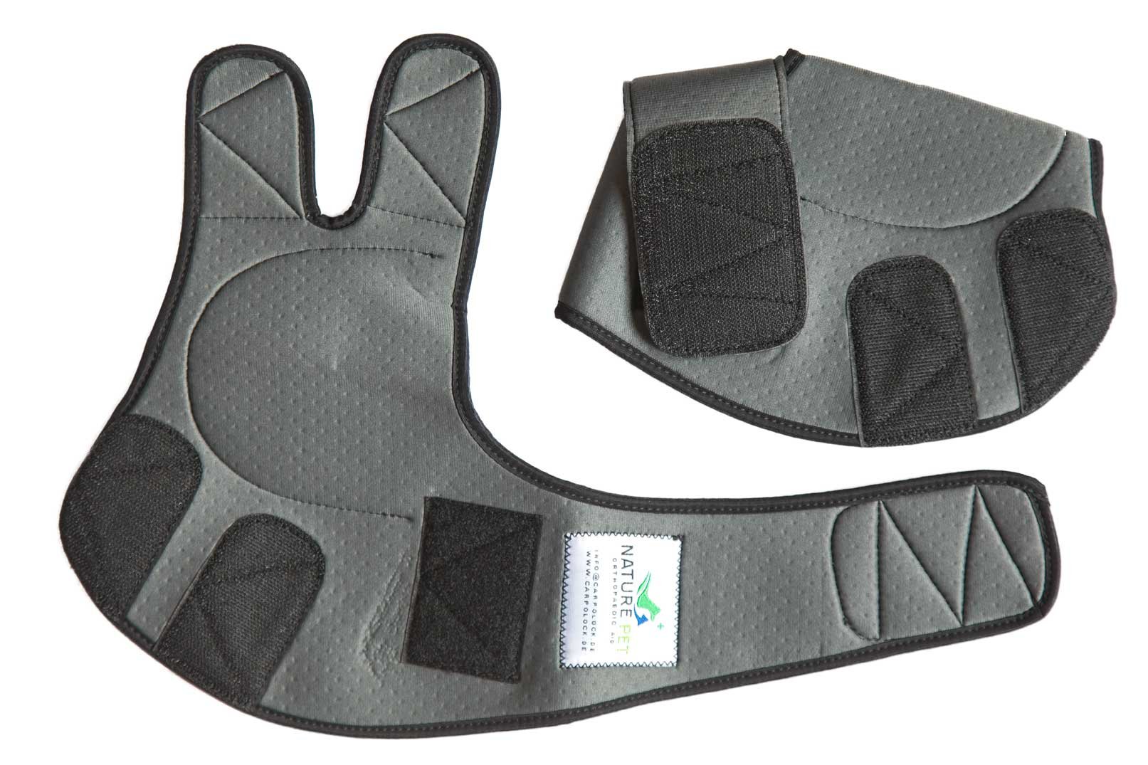 NATURE PET Dog Callus Bandage/Dog Elbow Support Wrap/Dog Elbow Bandage/Elbow protectors for dogs/Dog Elbow splint (S, Grey)