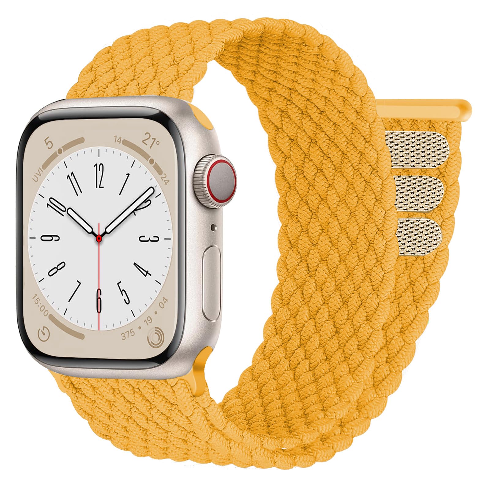 Braided Strap for Apple Watch Straps 40mm 38mm 41mm 45mm 44mm 42mm 46mm Women/Men,Stretchy Elastic Sport Solo Loop Bands for Apple Watch Ultra 49mm iWatch Series 10/9/8/7/6/5/4/3/SE