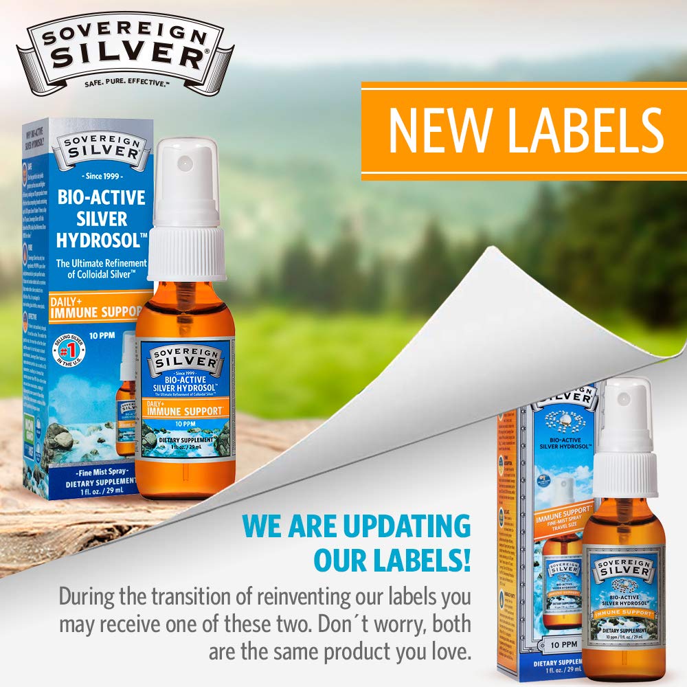 Sovereign Silver Bioactive Silver Hydrosol 10 PPM Fine Mist Spray, 2 oz. Buy Online in UAE