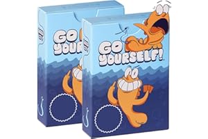 Miguelu Fish Card Game for Adults, 2 Pack, 2+ Players, Night Party Family Interactive Fun, Gag Gift for Friends, Couples & Coworkers