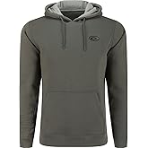 DRAKE WATERFOWL Men's The Three End Solid Midweight Hunting Cotton Blend Stretch Hoodie with Kangaroo Pocket & Lined Hood