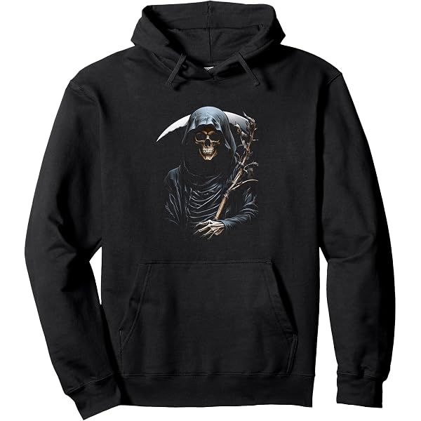 T-shirt Gothique Grim Reaper Crâne Gildan - Modèle 5000, 100% Coton, Taille 5XL, Neuf Sans étiquette