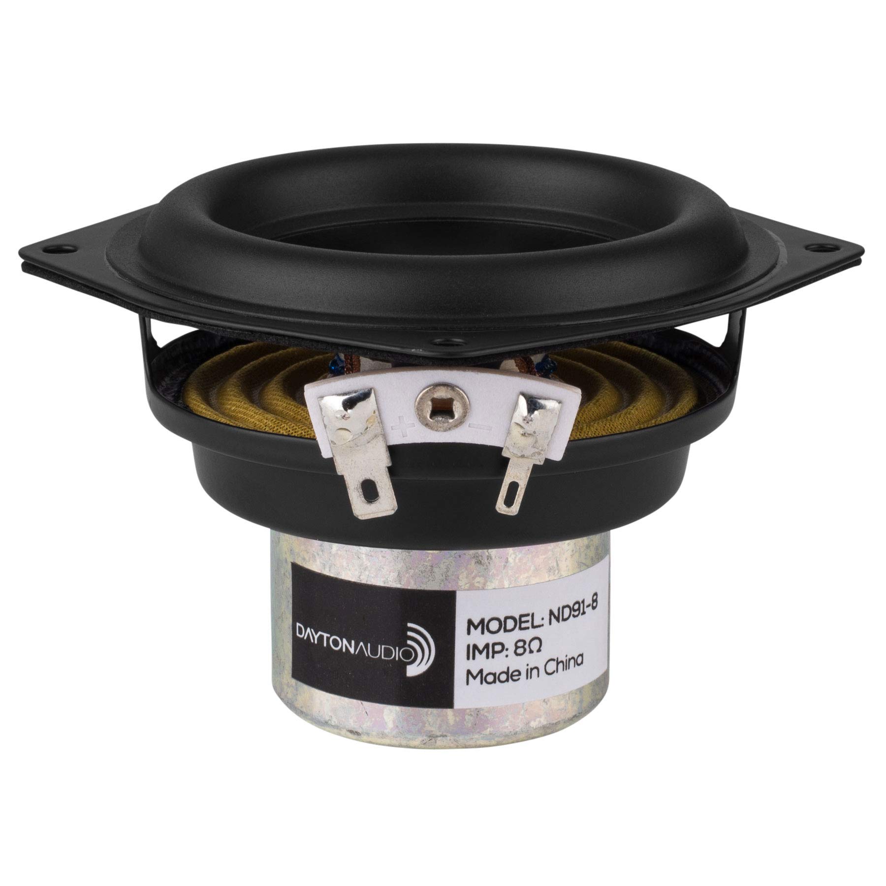 Dayton Audio ND91-8 3-1/2" Aluminum Cone Full-Range Driver 8 Ohm