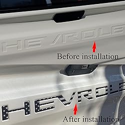 AUTO SAFETY Tailgate Insert Letters Compatible with