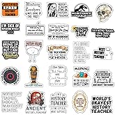 History Teacher Stickers - Vinyl Decals for Water Bottles and Laptops, Perfect History Teacher Gift for Teachers' Day and School