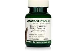 Standard Process Inc. Feline Whole Body Support - Nutritional Cat Supplement for Multisystem Support - Feline Daily Maintenance Supplement - 90 Tablets