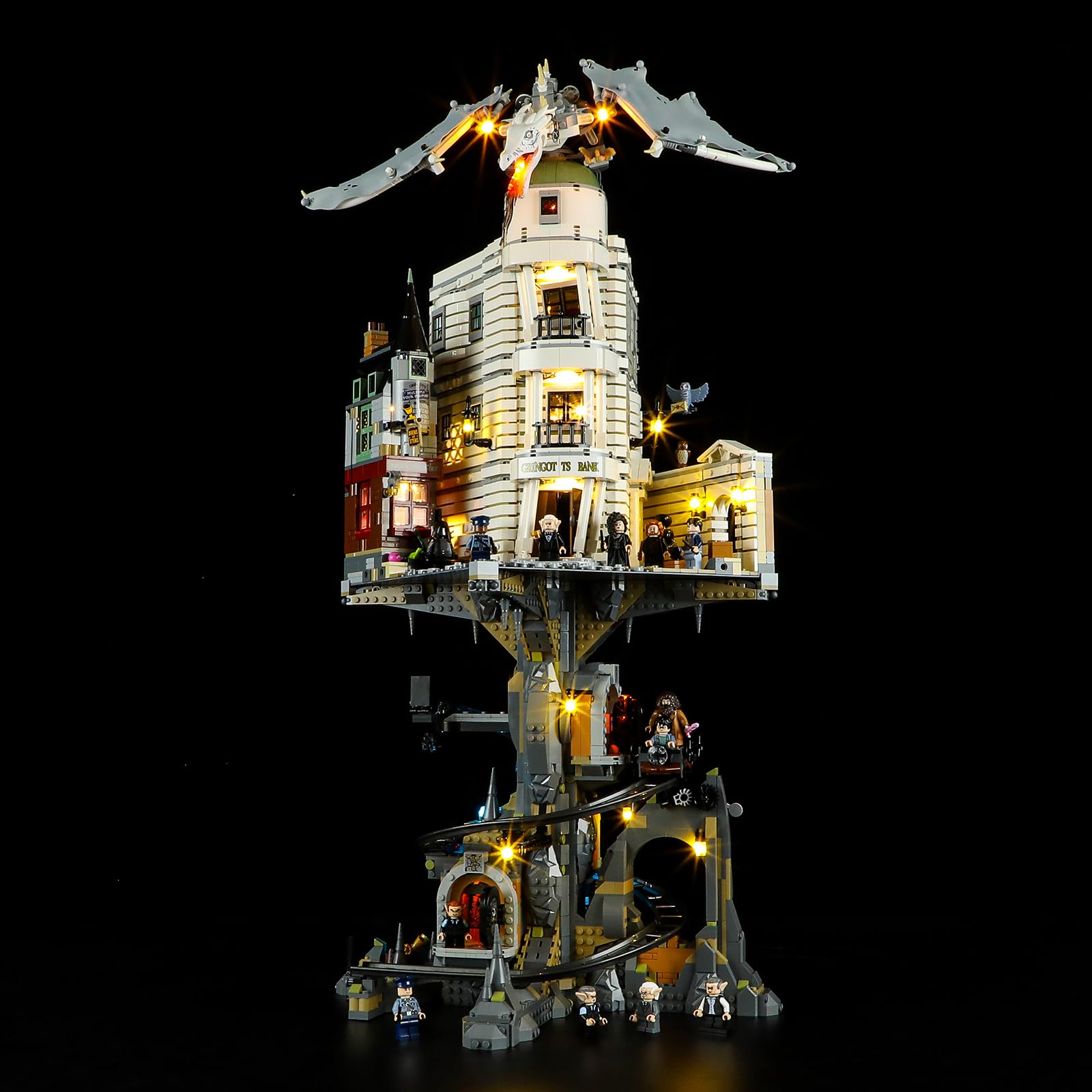 GEAMENT LED Light Kit Compatible with LEGO Harry Potter Gringotts Wizarding Bank Collectors' Edition 76417 (Building Set Not Included)