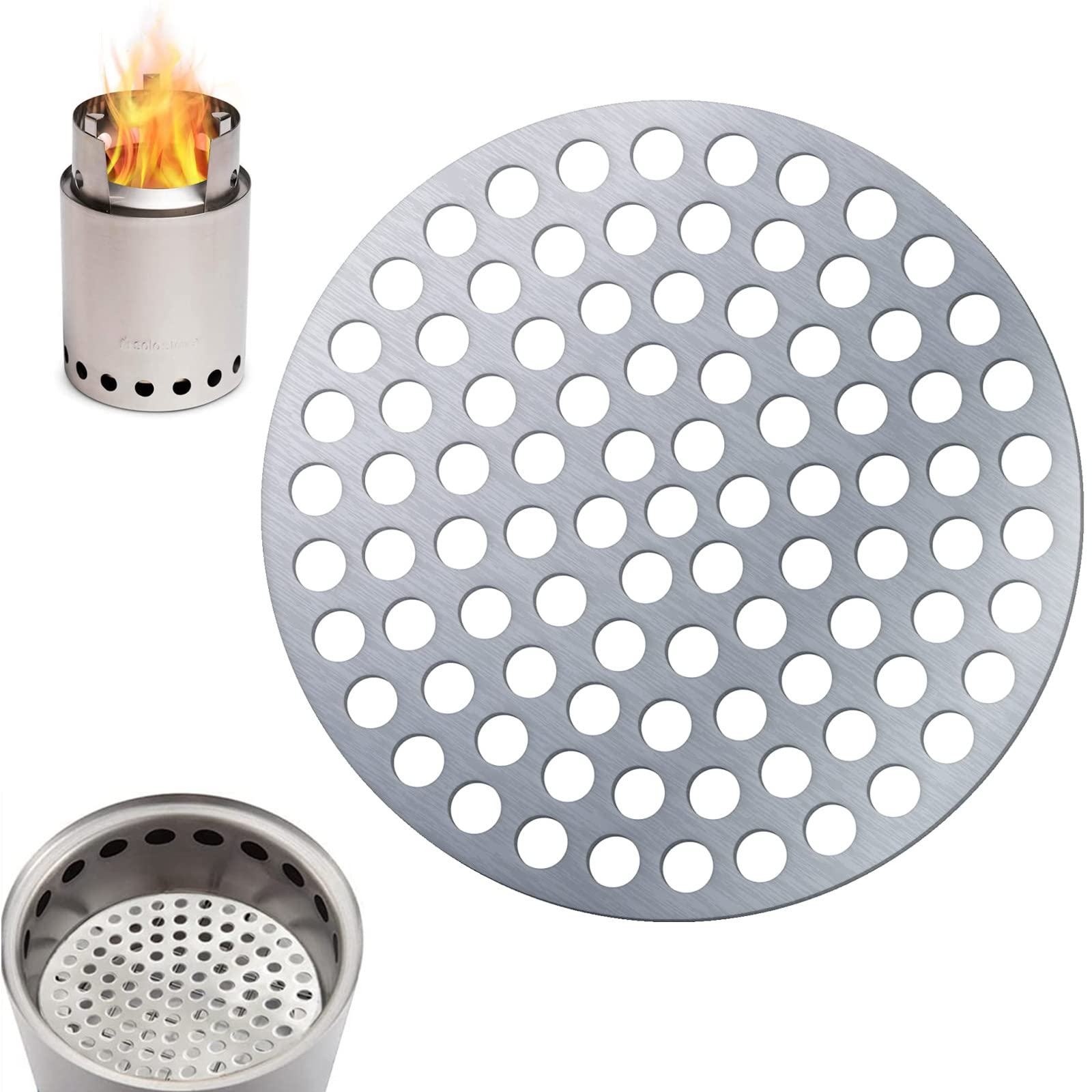 Photo 1 of Round Fire Grate Accessory for Solo Wood Stove Lite high Heat Charcoal Plate (for Lite)