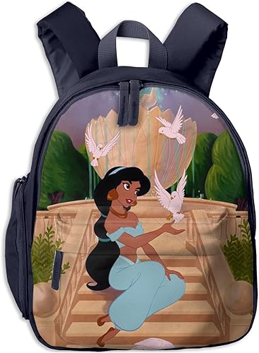 Amazon Ulrica ディズニープリンセス ジャスミン リュック キッズバッグ バックパック バッグ カバン 鞄 子供 キッズ 女の子 男の子 幼稚園 入学 通学 入園 通園 新学期 誕生日 かわいい お祝い プレゼント Ulrica シューズ バッグ