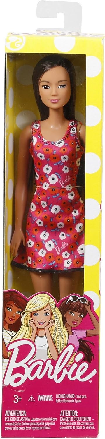 DVX90 Barbie Brand Entry Doll (Brunette Red Background Dress) - Image 5