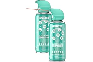 iDuster Disposable Compressed Air Duster, 3.5 oz Computer Cleaner, Keyboard Cleaner, 2 PCS