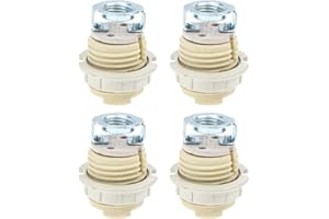 HEALEEP 4Pcs G9 Ceramic Light Bulb Holders Halogen Lamp Sockets Replacement Bases for Chandelier and Home