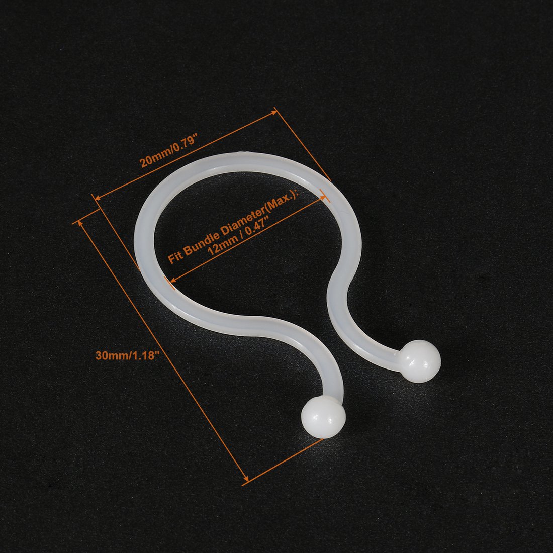 Cable Ties uxcell 50pcs Twist Lock Cable Wire Ties Nylon U Shape Save