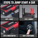 GOOLOO GP2000 Jump Starter 2000A Car Battery Charger 12V USB Power Pack view 6