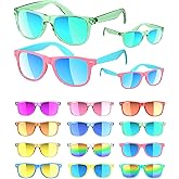 Sumsun Kids Sunglasses Bulk Party Favors 12 Packs Boys Girls Age 3-8 with UV400 for Birthday Graduation Party Supplies