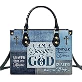 Jesuspirit Leather Handbags - Bible Bags, Religious Bag - Christian Gifts For Women - Christmas Gift For Mom, Grandma