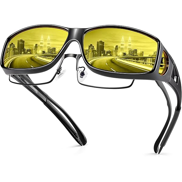 Night Vision Glasses For Driving TINHAO Polarized Sunglasses, Fit