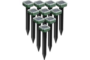 WYEWYE Mole Repellent Solar Powered 10 Pack Snake Repellent Squirrel Repellent Gopher Repellent Snake Deterrent Ultrasonic Pest Repellent Mole Trap Killer for Chasing Mole Snake,Gopher,Squirrel