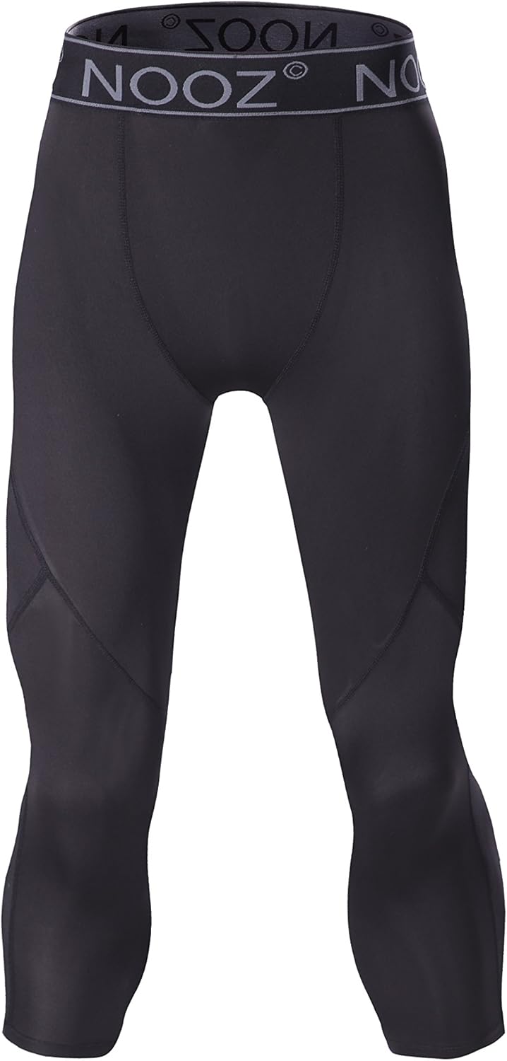 Nooz Men's Quick Dry Powerflex Compression Baselayer Pants, Legging Tights for Men: Clothing