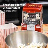 Gadgy Retro Hot Air Popcorn Machine Fat Free Healthy Snack Maker view 5