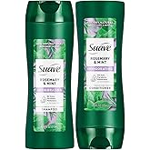 Suave Shampoo and Conditioner Set, Rosemary & Mint - Invigorating Rosemary Mint Clarifying Shampoo & Conditioner, Hair Strengthening, Scented, 12.6 Oz Ea (2 Piece Set)