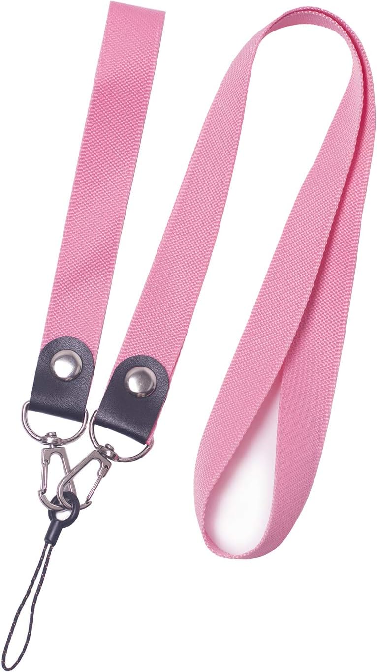 Danwon Cell Phone Neck Lanyard Strap,Hand Wrist Strap Ideal for Cell Phone,ID Card Badge,Camera,iPod,Mp3,PSP,USB Flash Drive and Any Other Electronic Devices with a Lanyard Hole (Pink)