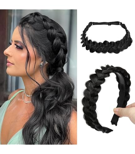 Amazon.com : STHEJFB Wide Braided Headband Hoop Fashion Hair 