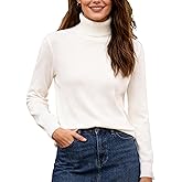SANGTREE Women's Turtleneck Wool Sweater Soft Warm Stylish Versatile Knit Pullover