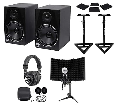 rockville 8 inch studio monitors