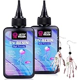 LET'S RESIN UV Resin, 200g High Viscosity Resin for Crafts, Doming, Coating | Thick UV Resin Kit, Crystal Clear, Low Odor, Anti-Yellowing, Quick-Curing&amp;Low Shrinkage for UV Crafts, Doming, Coating