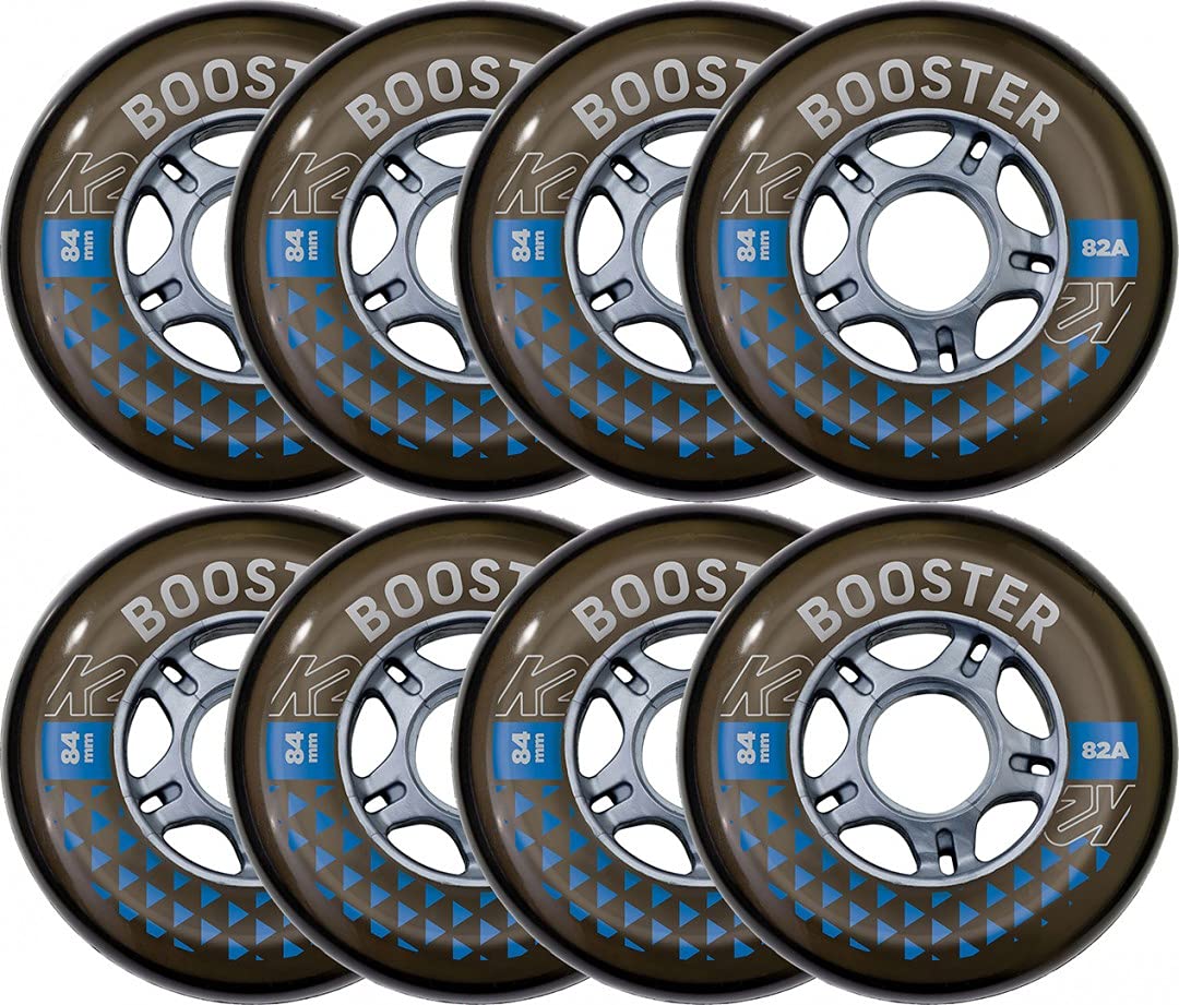 K2 Skates Booster 84 mm 82A 8-Wheel Pack W ILQ 7 - Black - 30F3010