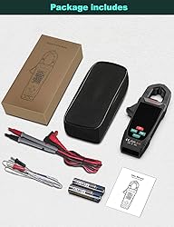 QLUUE Clamp Meter 9999 Counts, Multimeter Measures