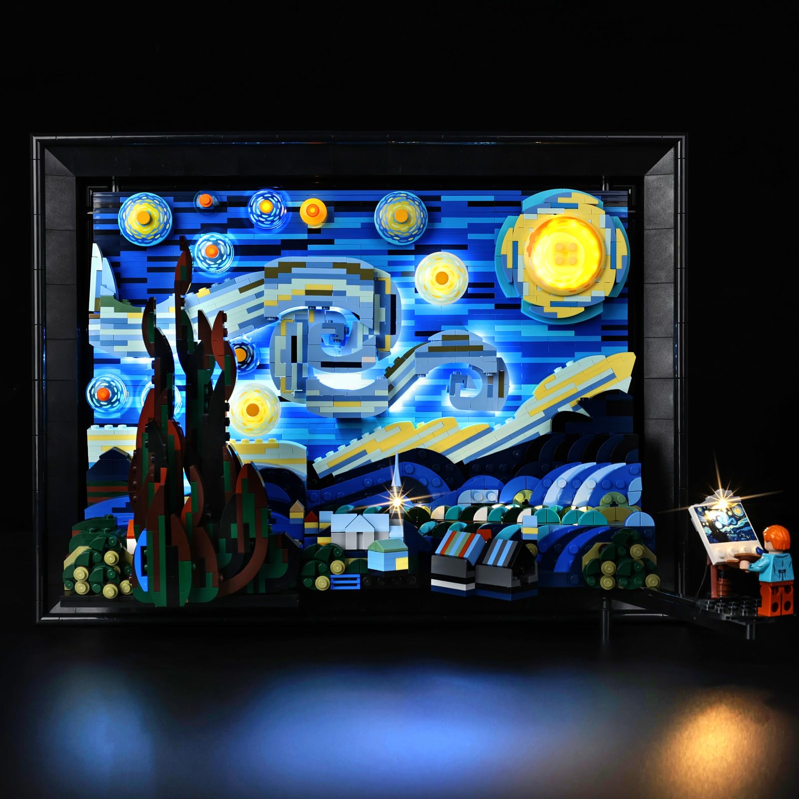 Photo 1 of NiteMode LED Light Kit Compatible with Lego 21333, Upgraded Vincent Van Gogh - The Starry Night Models Set Lighting Accessories,No Model