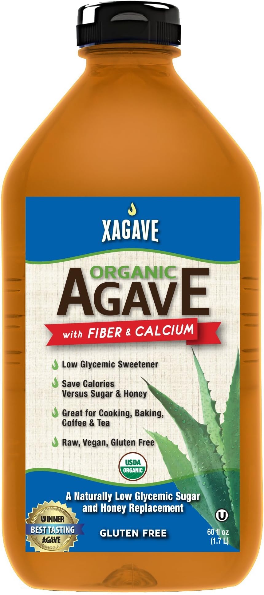 Xagave Organic Agave Nectar - 5lb Bottle