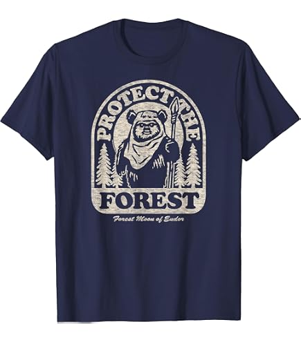 Amazon.com: Star Wars Ewoks Protect Our Forests Camp Disney+ T