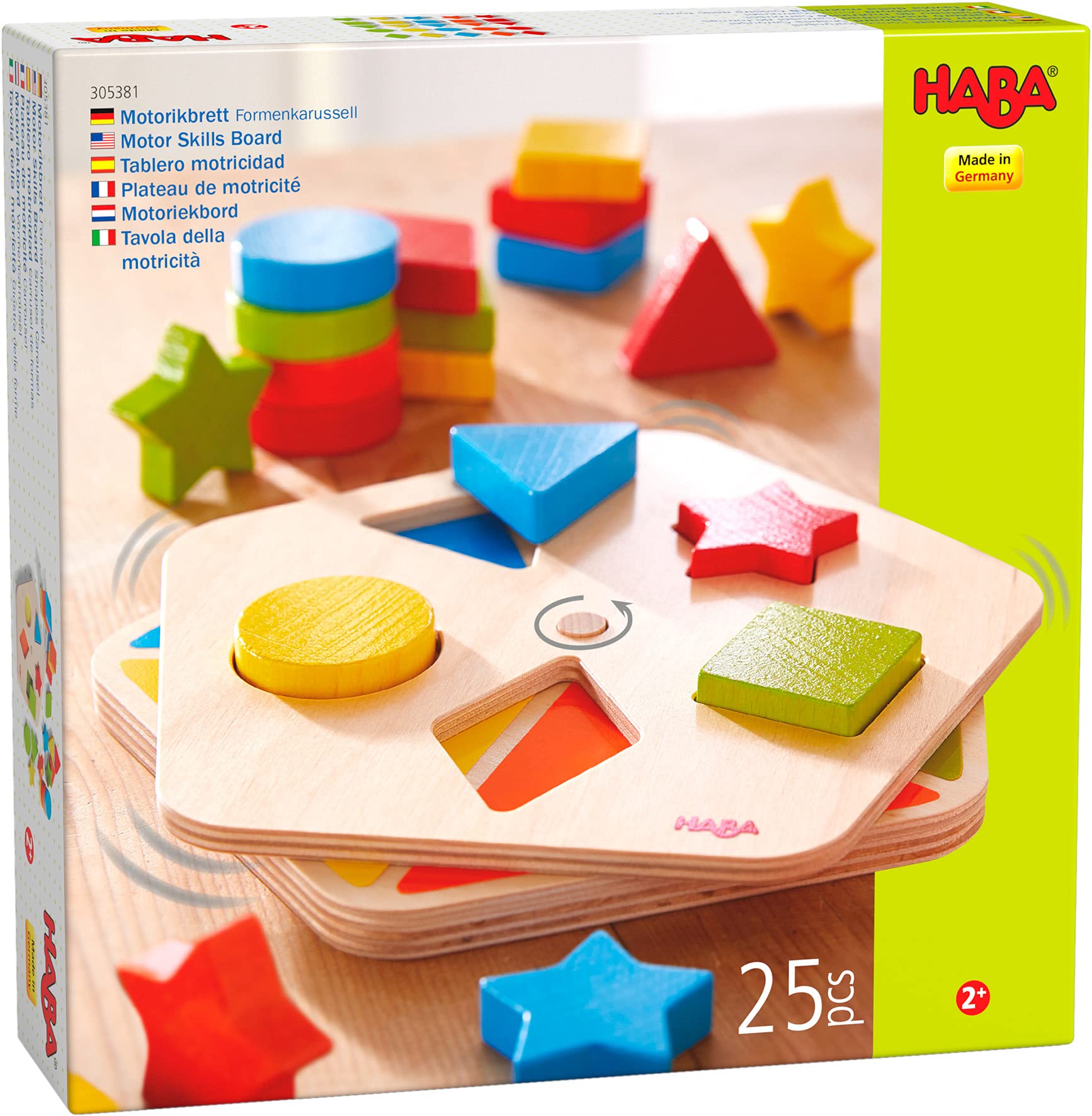 HABA 305381 Motor Skills Board Shapes Carousel