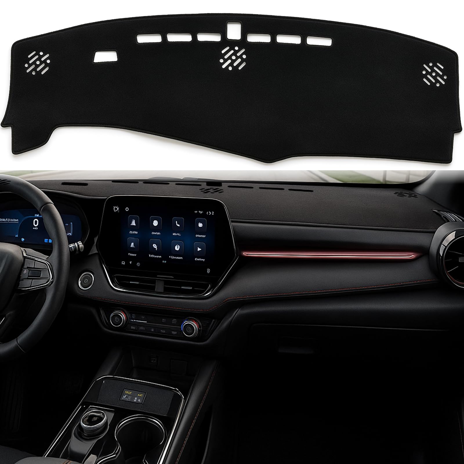Photo 1 of Biifoxee Dash Cover Custom Fit for 2025 2026 Chevy Chevrolet Equinox?Excluding EV Models Dashboard Cover Dashcover Dash Mat Protector Carpet Pad Accessories