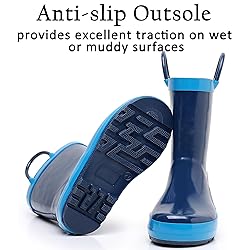 LANCDON Toddler Rain Boots for Boys and Girls