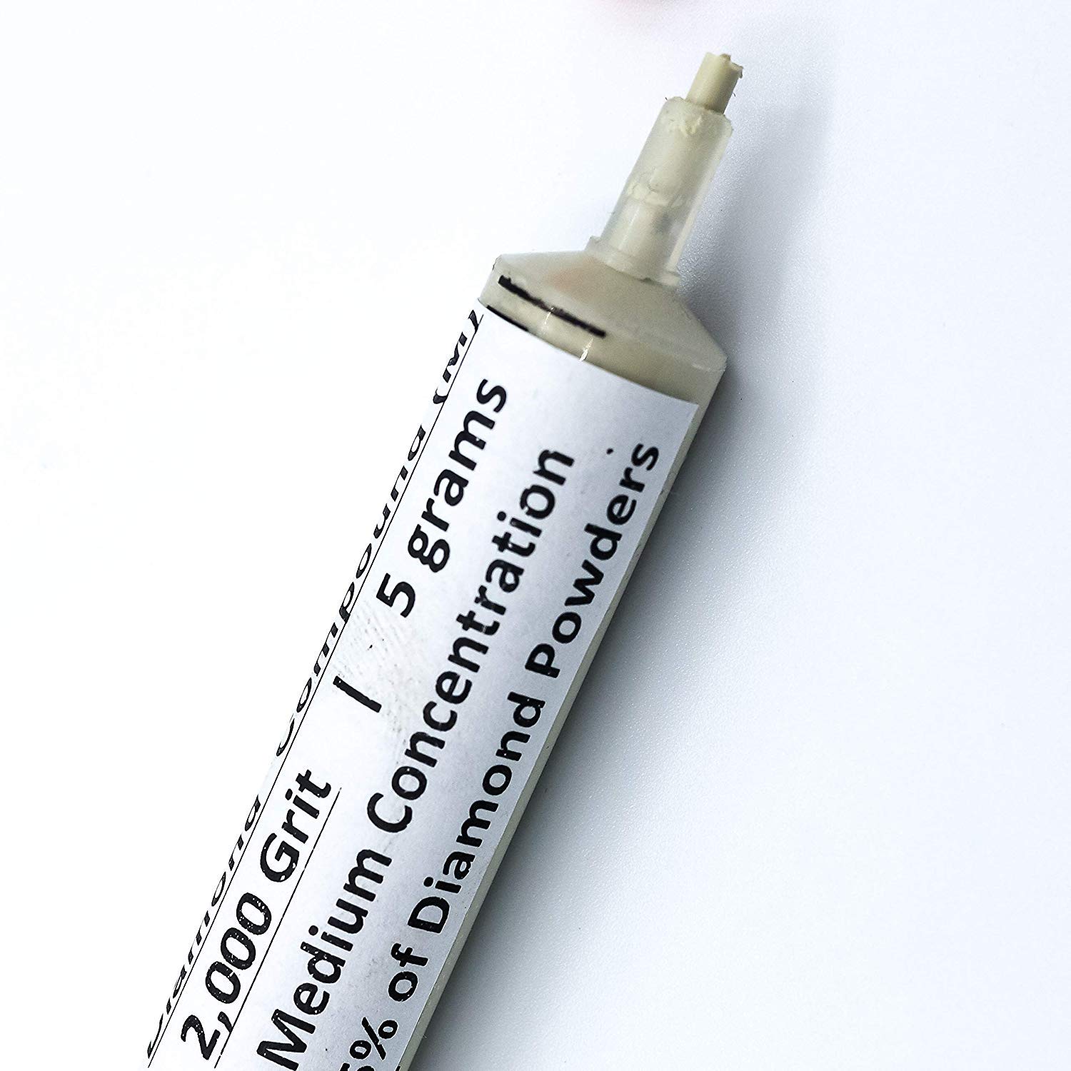 TechDiamondTools Diamond Polishing Compound Polishing Paste 2,000 Grit Mesh 4-8 Microns for Polishing 5 Grams with Medium (M) 25% Concentration of Damond Powder