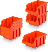 25 Pack Storage Boxes Size 3 Red-Brown 19.5x12x9cm Workshop Hobby Craft Small view 3