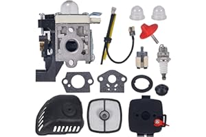 Mikatesi SRM 225 Carburetor Air Filter Assembly Kit for Echo SRM225 GT225 GT225i PE225 PAS225 SHC225 PPF225 SRM225i SRM225SB SRM225U GT225L GT225SF PPF235ES PPT235ES SHC225S Trimmer Weedeater Parts