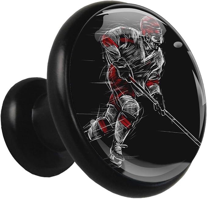 Yuzheng Hockey su Ghiaccio Perillas Negras de Cocina de 4 Piezas