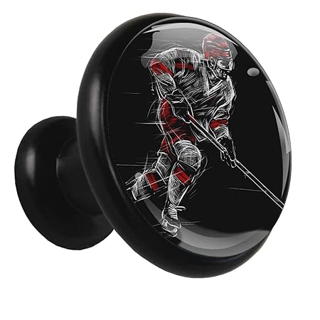 Schrankknöpfe und Griffe Eishockey Küchenschrank Knöpfe Metall Bling
