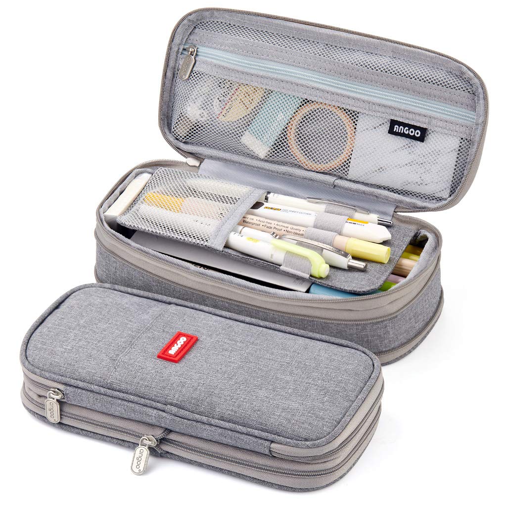 EASTHILL Pencil Case Big Pen Case Office College Large Storage Bag Pouch Holder Box Organizer for Student