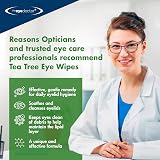 The Eye Doctor Tea Tree Eyelid Wipes 20 Gentle Biodegradable Clean Soothe Dry view 3